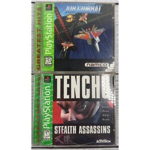 PlayStation 1 Games (2) Air Combat and Tenchu Stealth Assassins Video Games